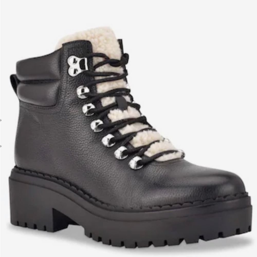 MARC FISHER LTD NAIRY HIKING BOOT 9M NEW BLACK - Picture 7 of 7